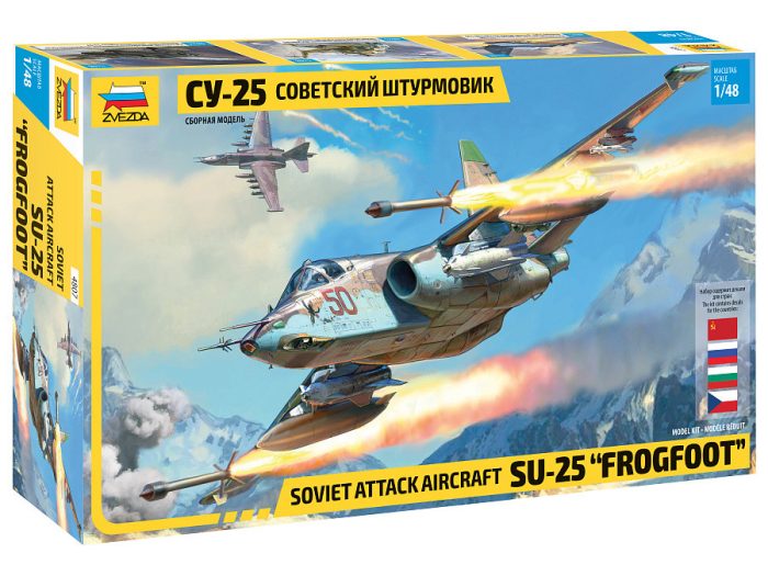 Zvezda Zvezda SU-25 Frogfoot 1:48 makett repülő (4807)