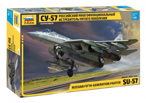 Zvezda Russian fifth-generation fighter SU-57 repülőgép makett 4824