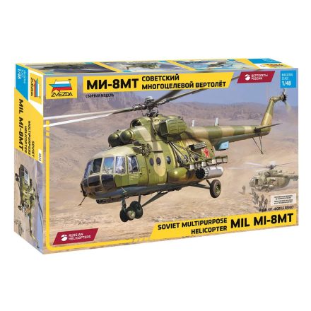Zvezda MIL-MI-8MTSoviet Helicopter 1:48 makett helikopter (4828)