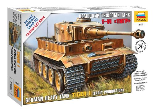 Zvezda German Heavy Tank Tiger I (early production) tank harcjármű makett 5002