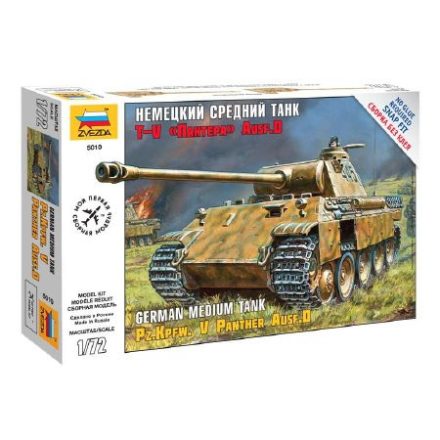 Zvezda Panzerkampfw.V Panther Ausf.D 1:72 makett harcjármű (5010)