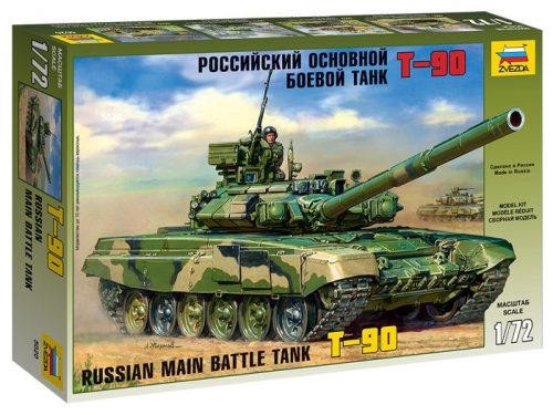 Zvezda Russian Main Battle Tank T-90 tank makett 5020