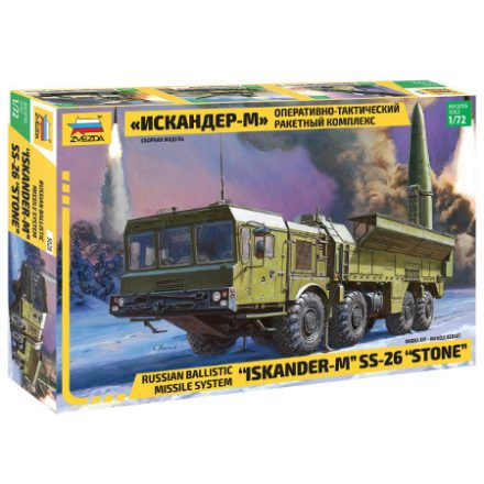 Zvezda Iskander Ballistic Missile Launcher 1:72 makett harcjármű (5028)