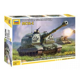   Zvezda Zvezda MSTA-S Self Propelled Howitzer 1:72 makett harcjármű (5045)