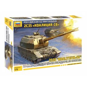   Zvezda Zvezda Koalitsya-SV Self Propelled Howitzer 1:72 makett harcjármű (5055)