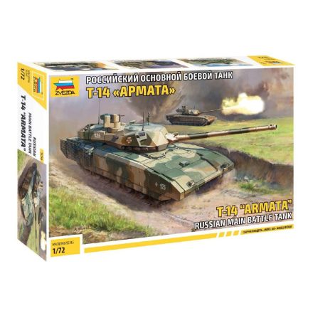 Zvezda T-14 Armata Russian main battle tank 1:72 makett harcjármű (5056)