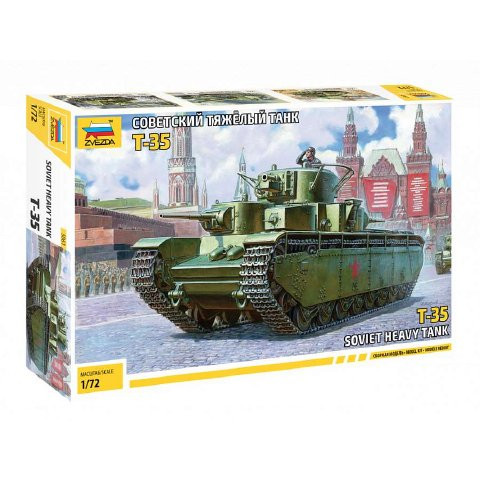 Zvezda Zvezda Soviet Heavy Tank T-35 1:72 makett harcjármű (5061)