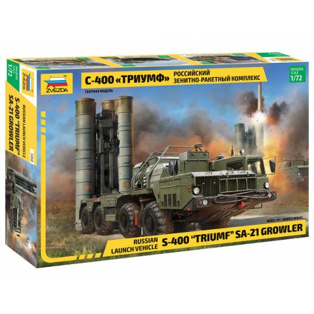 Zvezda S-400 Triumf Missile System 1:72 makett harcjármű (5068)