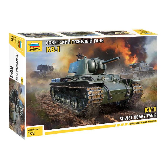 Zvezda Zvezda KV-1 Soviet Heavy Tank WW II 1:72 makett harcjármű (5070)