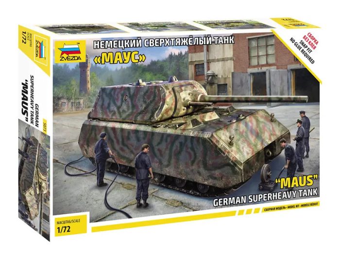 Zvezda Zvezda Pz.Kpfw.VII Maus 1:72 makett harcjármű (5073)