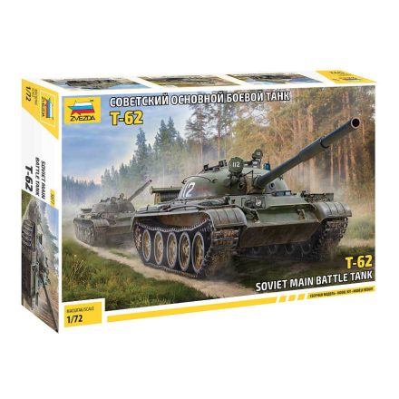 Zvezda T-62 1:72 makett harcjármű (5077)