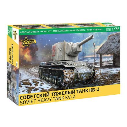 Zvezda KV-2 Heavy Soviet Tank WWII 1:72 makett harcjármű (5084)