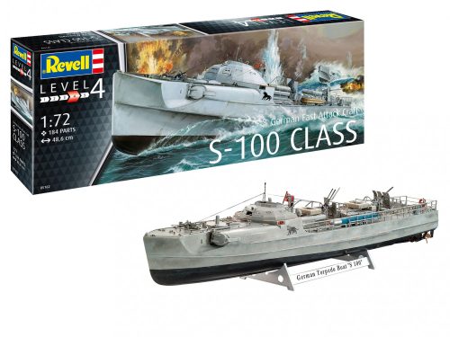 Revell German Fast Attack Craft S-100 hajó makett 5162