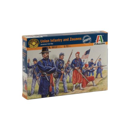 Italeri UNION INFANTRY / ZUAVES makett figura 1:72 (6012S)