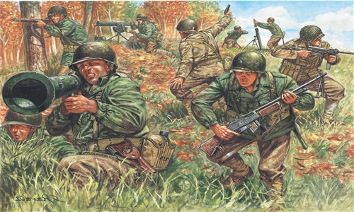 Italeri Italeri American Infantry makett figura 1:72 (6046s)