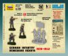 Zvezda German Infantry 1939-1942 figura makett 6105