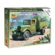 Zvezda Zvezda Soviet Military 3 Ton Truck ZIS-5 1:100 makett harcjármű (6124)