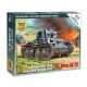 Zvezda Zvezda German Light Tank Pz.Kpfw.38 1:100 makett harcjármű (6130)