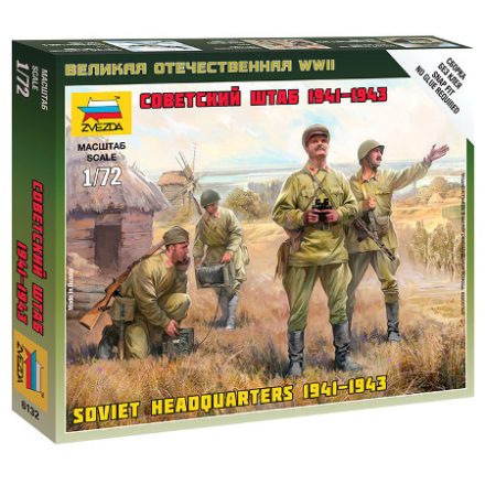 Zvezda Soviet HQ WWII makett figura 1:72 (6132)