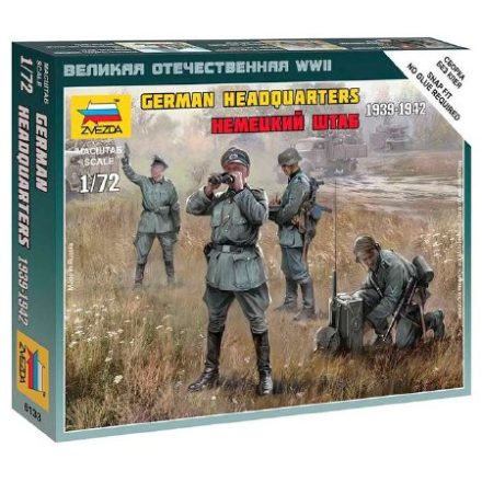 Zvezda German HQ WWII makett figura 1:72 (6133)