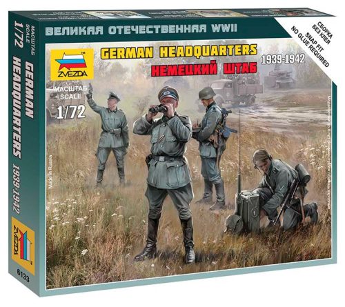Zvezda German HQ WWII Military small set figura makett 6133