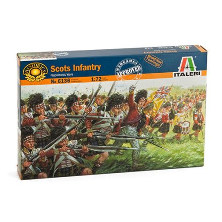 Italeri Scots Infantry makett figura 1:72 (6136s)