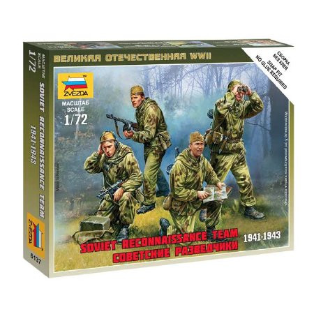 Zvezda Zvezda Soviet Reconnaissance Team makett figura 1:72 (6137)