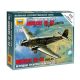Zvezda Zvezda German Transport Plane Junkers JU-52 /1932-1945/ 1:200 makett repülő (6139)