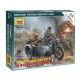 Zvezda Zvezda German Motorcycle R-12 makett figura 1:72 (6142)