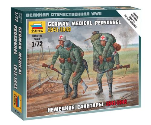 Zvezda German Megical Personnel 1941-43 figura makett 6143