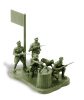 Zvezda Soviet Frontier Guard Military small set figura makett 6144
