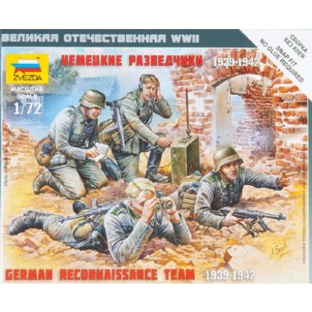 Zvezda German Reconnaissance Team makett figura 1:72 (6153)