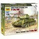 Zvezda Zvezda Soviet Tank T-34/85 Military small sets 1:100 makett harcjármű (6160)