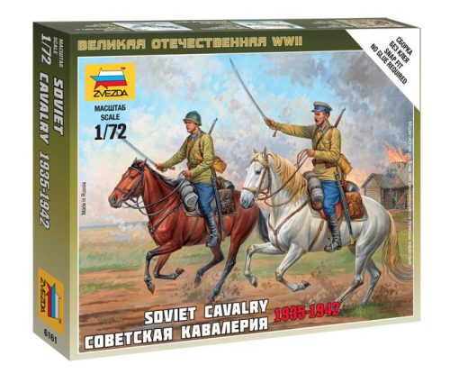 Zvezda Soviet Cavalry figura makett 6161