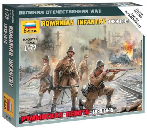Zvezda Romanian Infantry figura makett 6163