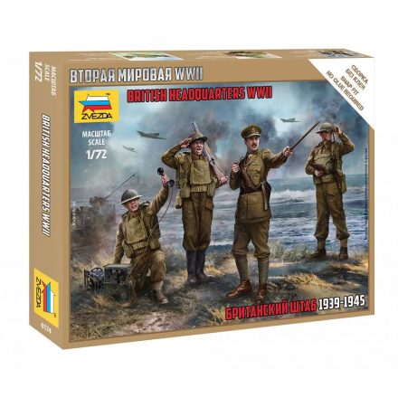 Zvezda British Headquarter WWII makett figura 1:72 (6174)
