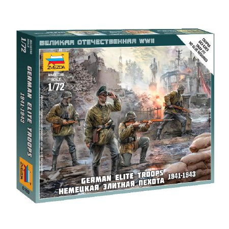 Zvezda Zvezda German Elite Troops /1939-43/ makett figura 1:72 (6180)