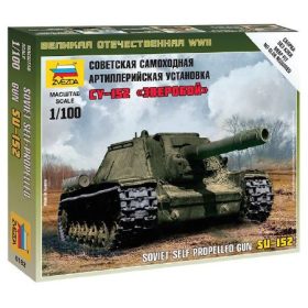  Zvezda Zvezda Self-propelled Gun SU-152 makett figura 1:100 (6182)