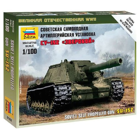 Zvezda Zvezda Self-propelled Gun SU-152 makett figura 1:100 (6182)