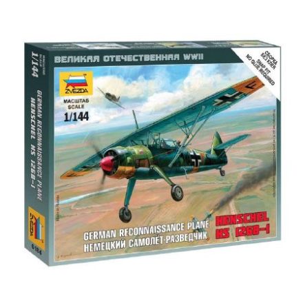 Zvezda Henschel 126B 1:144 makett repülő (6184)
