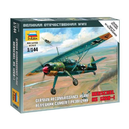 Zvezda Zvezda Henschel 126B 1:144 makett repülő (6184)