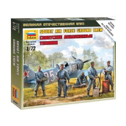 Zvezda Soviet Airforce Ground Crew makett figura 1:72 (6187)