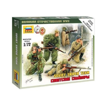 Zvezda Soviet Snipers makett figura 1:72 (6193)