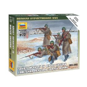   Zvezda Zvezda Soviet Infantry /Winter uniform/  makett figura 1:72 (6197)