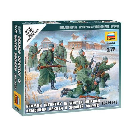 Zvezda Zvezda German Infantry /Winter uniform/ makett figura 1:72 (6198)