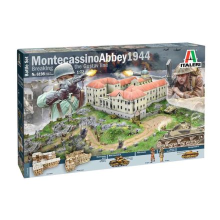 Italeri Montecassino 1944:ï¿½GustavÃ¶ Line Battle  makett figura 1:72 (6198s)