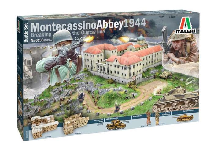 Italeri Italeri Montecassino 1944:ï¿½GustavÃ¶ Line Battle  makett figura 1:72 (6198s)