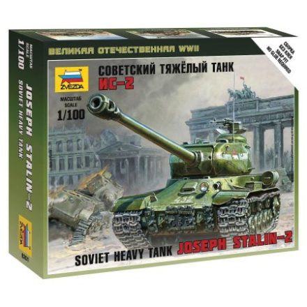 Zvezda IS-2 Stalin Military small set 1:100 makett harcjármű (6201)