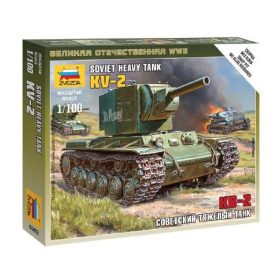   Zvezda Zvezda Soviet Tank KV-2 1:100 makett harcjármű (6202)