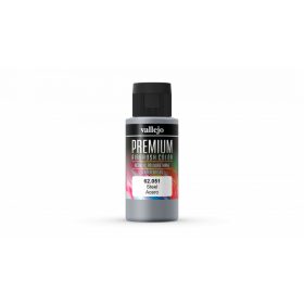   Vallejo 62051 Premium Color - P-M Steel 60 ml. Szürke (acél/ezüst)